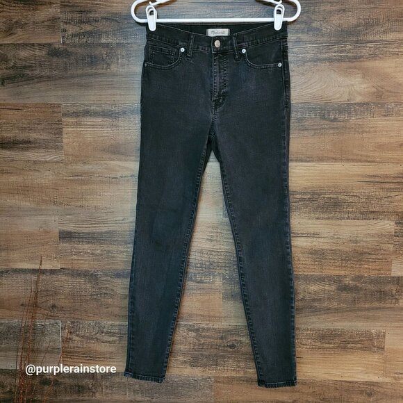 Madewell Jeans 28 Skinny 9" High Rise Lunar Wash A5699 Tummy Control Slimming - Picture 1 of 12